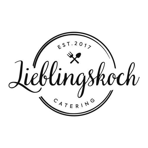 schwarzes Logo von Lieblingskoch Catering Hannover